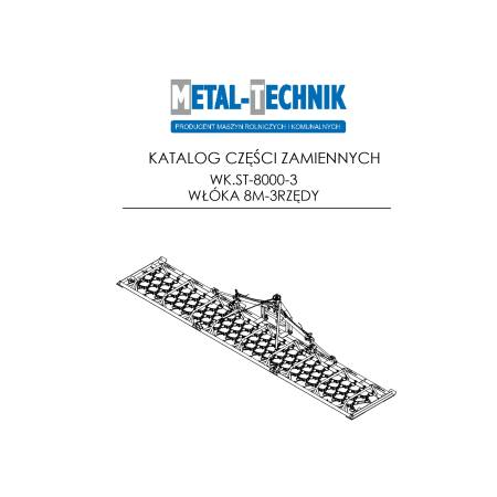 Katalog części zamiennych Włóka 2 siłowniki 8000-3